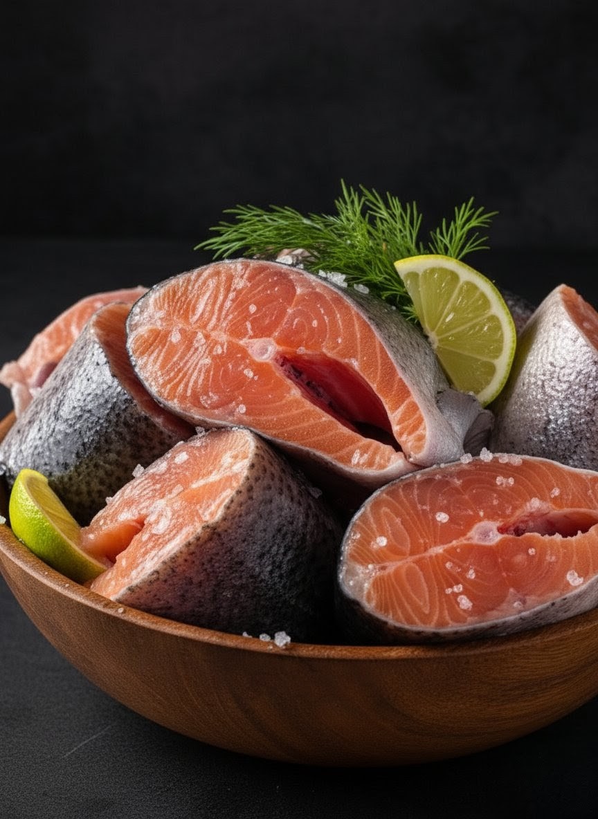 кусочки форели